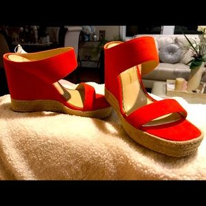 Brand new size 7 Jessica Simpson. Red orange color